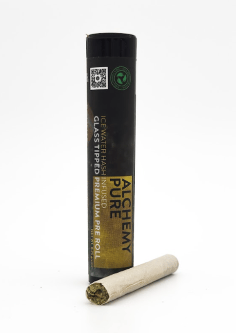 Alchemy Pure - Chronic Cake + Forbidden Grapefruit Hash | 0.75G Hash Infused Glass tip Pre-Roll