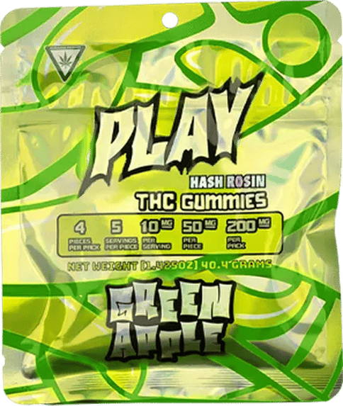 PLAY -Green Apple - Gummies 4x50mg