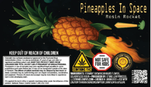 Pineapples In Space Rosin Rocket Stone Leaf