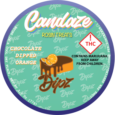 Chocolate Dipped Orange 100mg Rosin Dipz