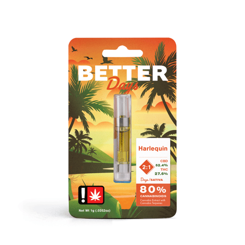 Harlequin 2:1 CBD:THC 1G Cartridge (Better)