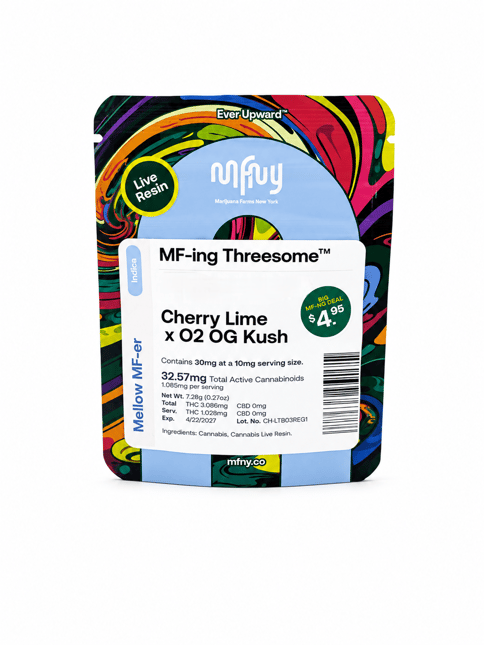 MFNY | Cherry Lime x O2 OG Kush | Live Resin Gummies | 3 Pk | 30mg