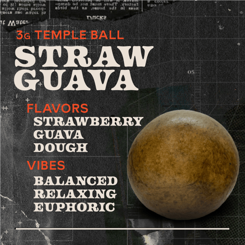 Strawguava - 3g Temple Ball