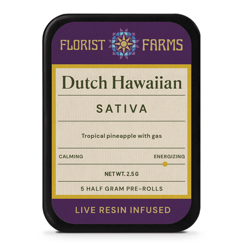 Florist Farms - Dutch Hawaiian Infused Pre-Roll Pack | 0.5G 5PK