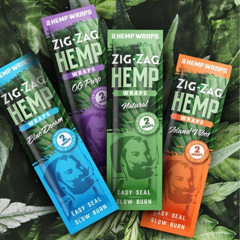 Zigzag Hemp Wraps 2pk