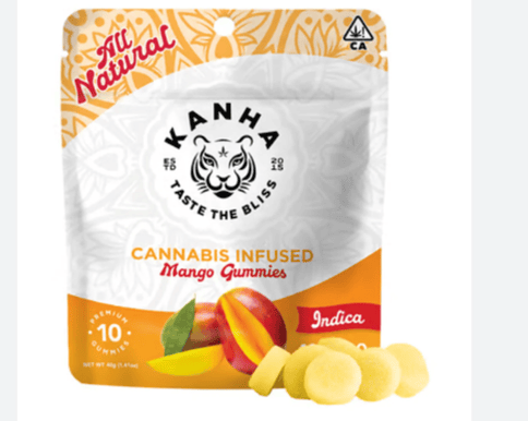 Kanha | Mango | Gummies | Indica | 100mg | 10pk