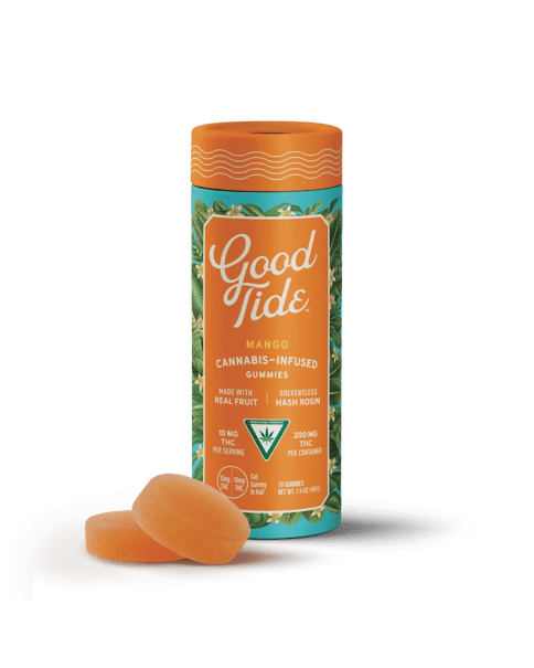 Good Tide | Mango (I) | 10mg THC x 10 Rosin Infused Gummies
