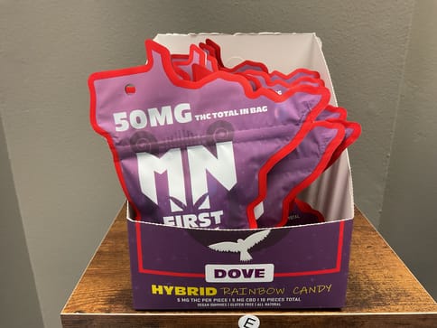 Mn First Dove Rainbow Candy Hybrid Gummies