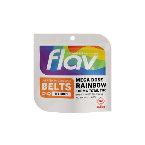 Flav - Mega Dose Live Resin Rainbow Belts - 100mg