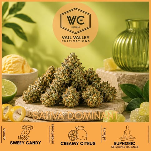 Z-Pie 3.5g Cannabis Flower by Vail Valley Cultivations | Golden Rookie