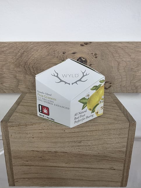 WYLD | 100MG | Pear 1:1 (Hybrid) CBG Gummies 10pk