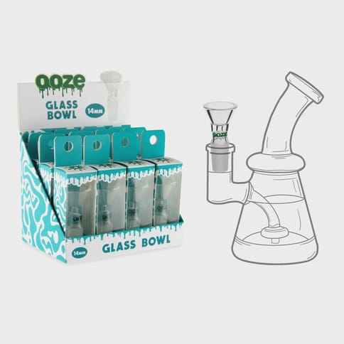 Ooze Borosilicate Glass Bowl - Male 14mm