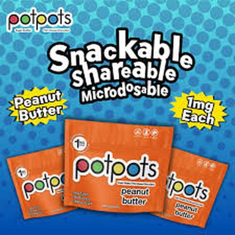 Potpots 100mg Sugar Shelled THC Infused Chocolates Peanut Butter | Dream Edibles