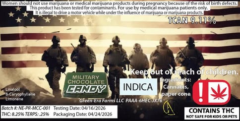 Nirvana | Pre-Roll Pack | 7G - Military Chocolate Candy