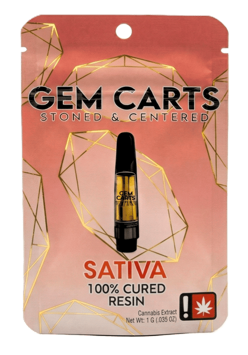 GEM CARTS | CURED RESIN CARTRIDGE | SOUR GELONADE | SATIVA | 1 GRAM | 510 THREAD