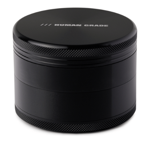 Human Grade | 4-Piece Aluminum Grinder - | Black