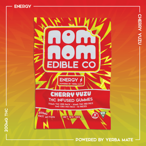 Nom Nom Effect Gummies 200mg | Cherry Yuzu- Energy