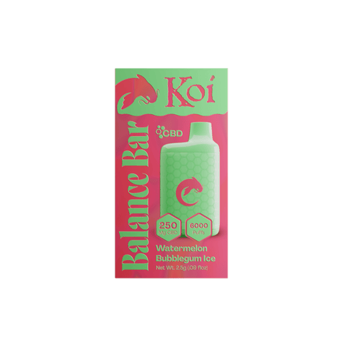 Koi Balance Bar CBD 250 MG Watermelon Bubble Gum Ice Vape
