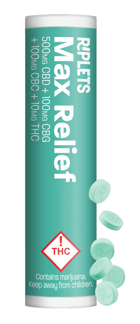 Ripple Riplets - Max Relief (100mg THC / Container)