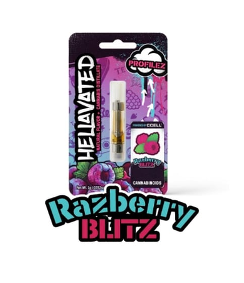 Hellavated | Vape Cart. | - Razberry Blitz | 1g 510