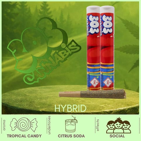 Juicy J Hybrid Pre-Roll by 303 Cannabis | Golden Rookie