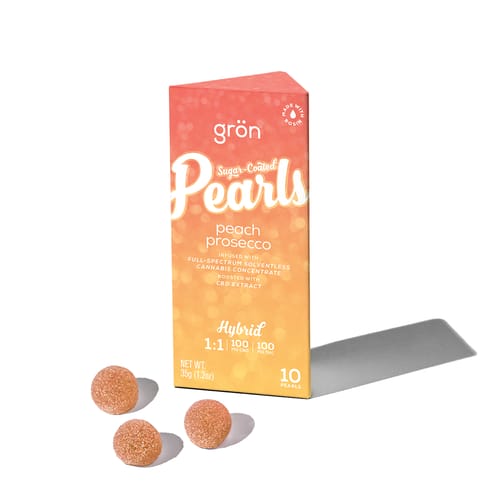 Peach Prosecco Pearls 1:1 100mg (Gron)
