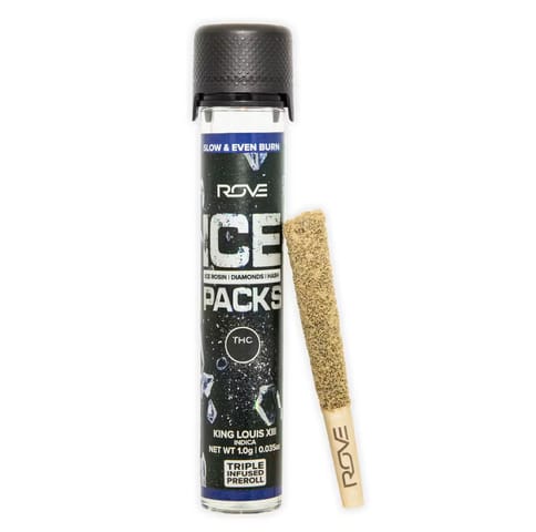 ROVE | King Louis XIII Ice Pack (Rosin-Hash-Diamonds) | Infused Preroll | 1g