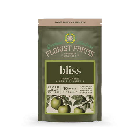 Bliss Sour Green Apple Gummies (2PK)