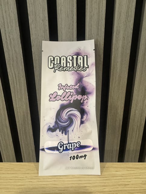 Coastal Remedies - Lollipop - Grape - 100mg