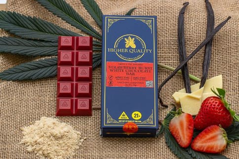 Higher Quality Strawberry Burst White Chocolate Bar