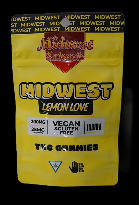 Midwest Extracts Lemon Love 200mg Gummy 8pk