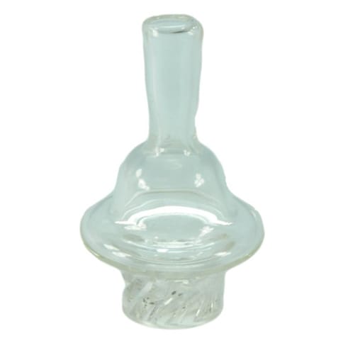 Glass Helix Bore Carb Cap For Wide Bangers