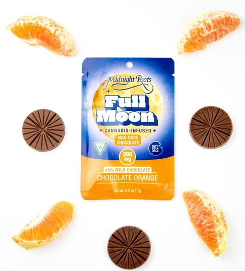 Full Moon- Orange Milk Chocolate 200mg