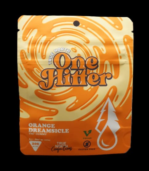 200mg Orange Dreamsicle One Hitter THC Vegan Gummy