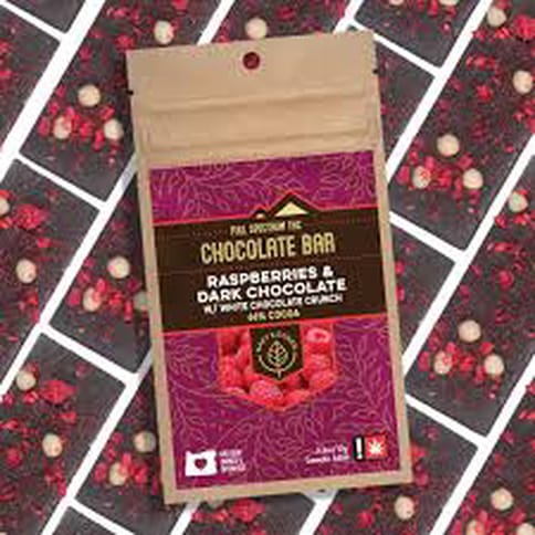 Raspberry Dark/White Chocolate Crunch Bar 100mg (Happy Kitchen)