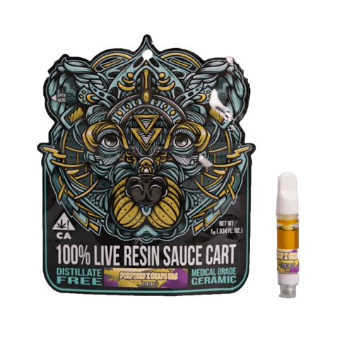KB - BEAR LABS - LIVE RESIN VAPE - PURPTERP X GRAPE GAS - 1G
