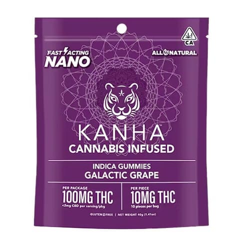 Nano Gummies | Indica | Galactic Grape | 10pk
