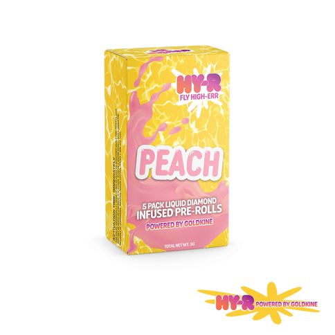 Hy-R | .6g Liquid Diamond Infused 5pk 3g | Peach
