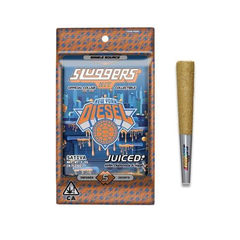 Sluggers | New York Diesel | Infused Prerolls | Sativa | 3.5g | 5pk