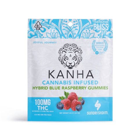 Kanha | Blue Raspberry (H) | 10mg THC x 10 Gummies