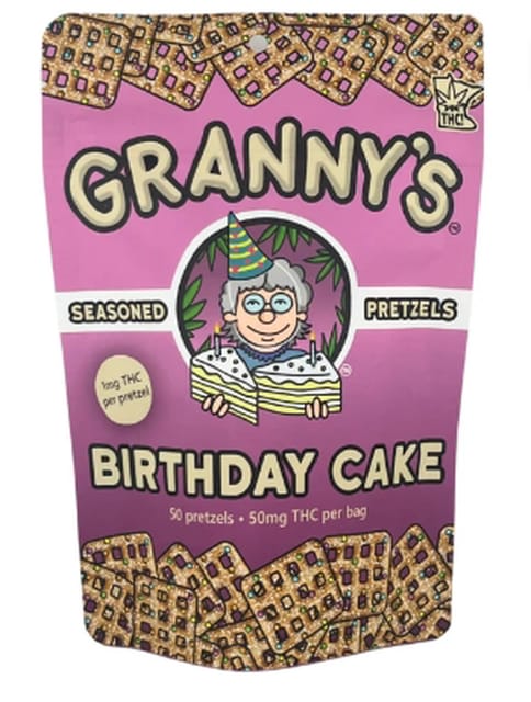 Birthday Cake THC Pretzels