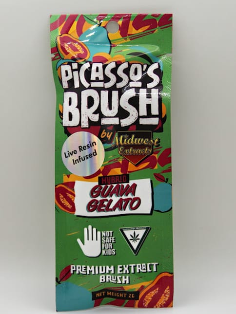 Midwest Extracts | Concentrates | Guava Gelato Live Resin Picasso's Brush 2g