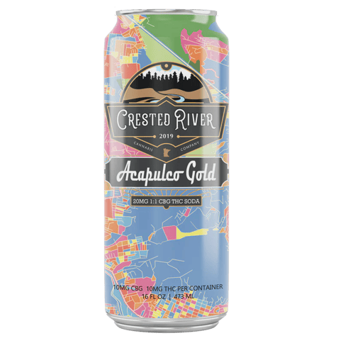 Crested River Acapulco Gold THC Soda