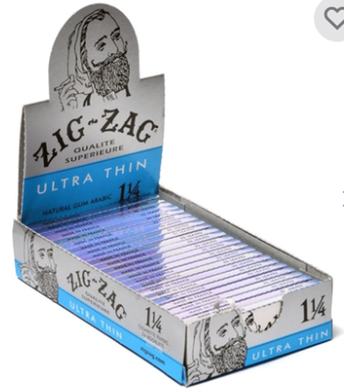 Zig Zag - Ultra thin 1 1/4" rolling paper - Blue