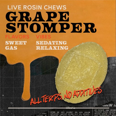 Grape Stomper 100mg 10pk - Live Rosin Chews