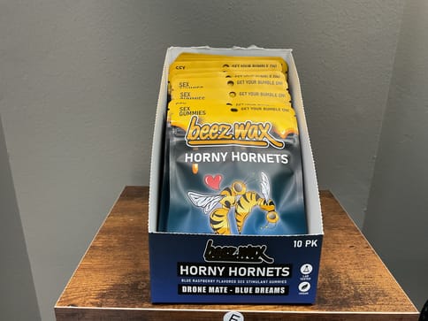 Beez Wax Blue Raspberry Horny Hornets Sex Gummies