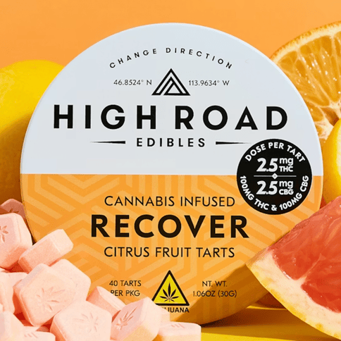 Recover - Citrus Fruit Tarts - Hybrid + Cbg - 40 Pack