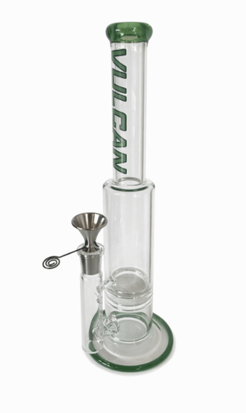 Vulcan Green Water Bong - 10"