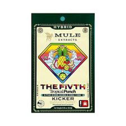 Mule |  Tropical Punch Kicker "The Fivth" | 420MG | 5:5:5:5:1 | THC:CBD:CBN:CBG:CBC | 2-piece Gummy