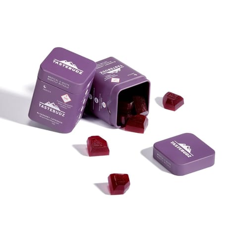 Tastebudz Rosin Gummies | Blueberry Lavender 200mg Med